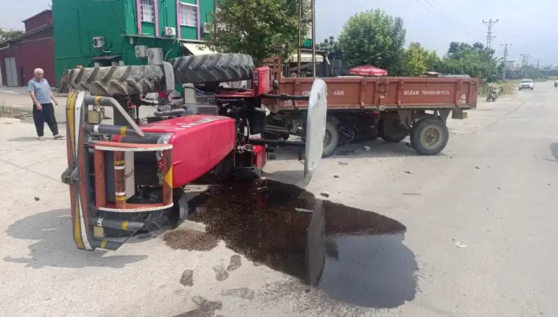 Traktör ve Otomobil Çarpıştı: Feci Kaza İki Yaralıyla Sonuçlandı