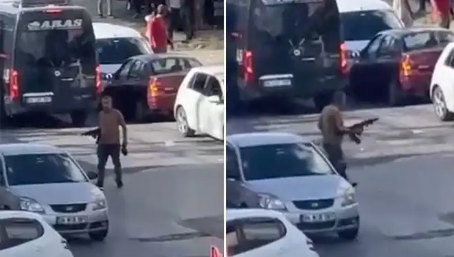 Başakşehir'de Pompalı Tüfekle Sokağa Çıkan Kişi Yolu Kapattı!