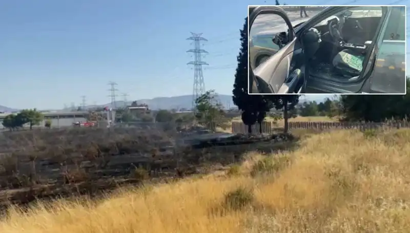 İzmir'de Otluk Alandan Avm Otoparkına Sıçrayan Yangın Korku Dolu Anlar Yaşattı